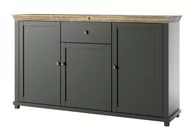 Komody - Komoda Evora 47 3D1S Zielony / Dąb Lefkas - miniaturka - grafika 1