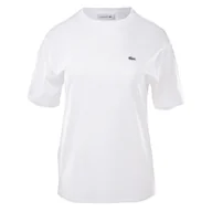 Koszulki i topy damskie - Damska Koszulka z krótkim rękawem LACOSTE TEE-SHIRT & TURTLE NECK SHIRT TF5441.001 – Biały - miniaturka - grafika 1
