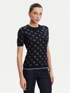 Guess Sweter W5GR20 Z3D60 Granatowy Regular Fit - Swetry damskie - miniaturka - grafika 1