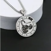 Wisiorki - Naszyjnik wisiorek Znak Zodiaku Skorpion Scorpio prezent - miniaturka - grafika 1