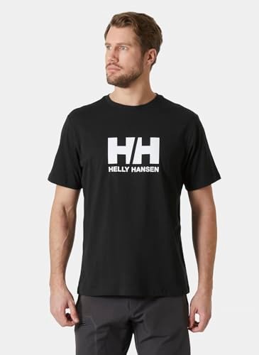 Helly Hansen Męska koszulka z logo HH, czarna 2.0, S