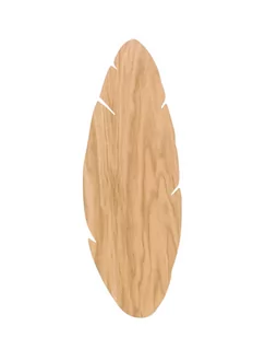 Kinkiet ścienny Hoja Wood, do sypialni, drewniany, do łazienki, boho - Lampy ścienne - miniaturka - grafika 1