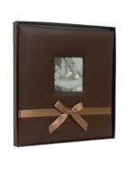 Albumy fotograficzne - Album BEKRI tradycyjny ślubny, skóropodobny, 10 kart/20 stron, brązowy - miniaturka - grafika 1
