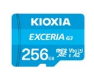 Karty pamięci - Kioxia EXCERIA G3 256 GB MicroSDXC UHS-I Klasa 10 LMEX3L256GG2 - miniaturka - grafika 1