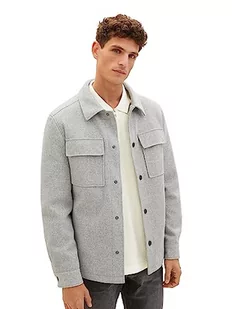 TOM TAILOR Męska kurtka 1037332, 30473-Steel Grey Melange, L, 30473 - Steel Grey Melange, L - Kurtki męskie - miniaturka - grafika 1
