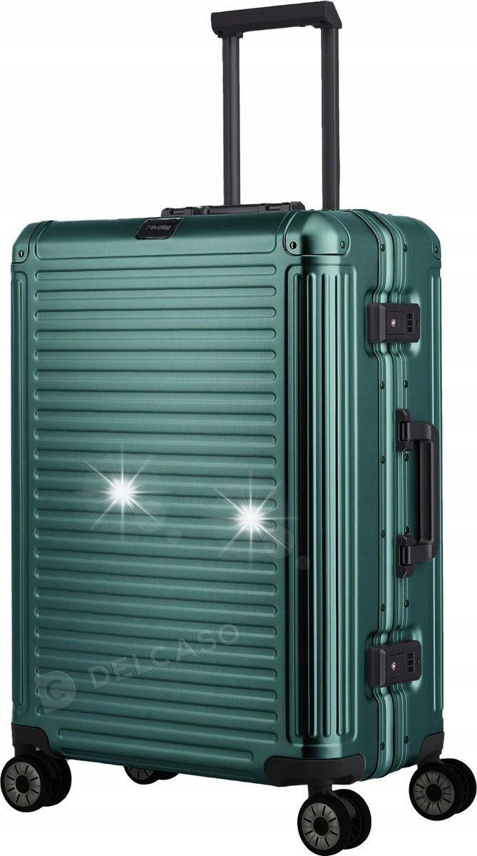 Walizka średnia Travelite Next 67cm Zielona