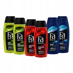 Fa Men Żel pod Prysznic Zestaw 7 6x400ml - Zestawy kosmetyków męskich - miniaturka - grafika 1