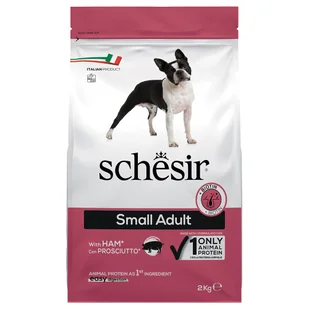 Schesir Dog Small Adult z szynką - 2 kg - Sucha karma dla psów - miniaturka - grafika 1