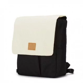 Plecaki worki - MY BAG'S My Bag's Plecak Reflap eco black/cream stokkids-RBECOCRE - grafika 1