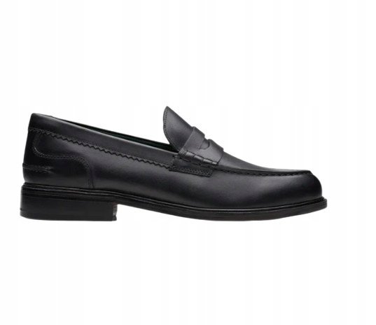CLARKS CZARNE PÓŁBUTY MĘSKIE Z SKÓRY NATURALNEJ LICOWE 44 14AD