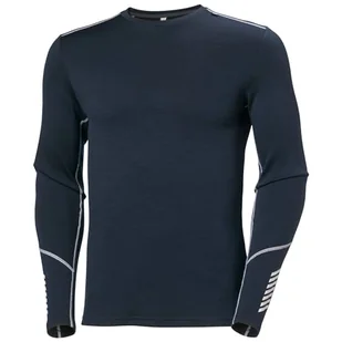 Bluza termoaktywna Helly Hansen LIFA Merino Midweight Crew - navy - S - Pozostała odzież narciarska - miniaturka - grafika 1