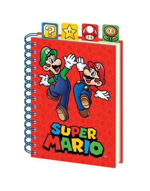 Notes notatnik A5 Super Mario Kołozeszyt 80 kartek w linie