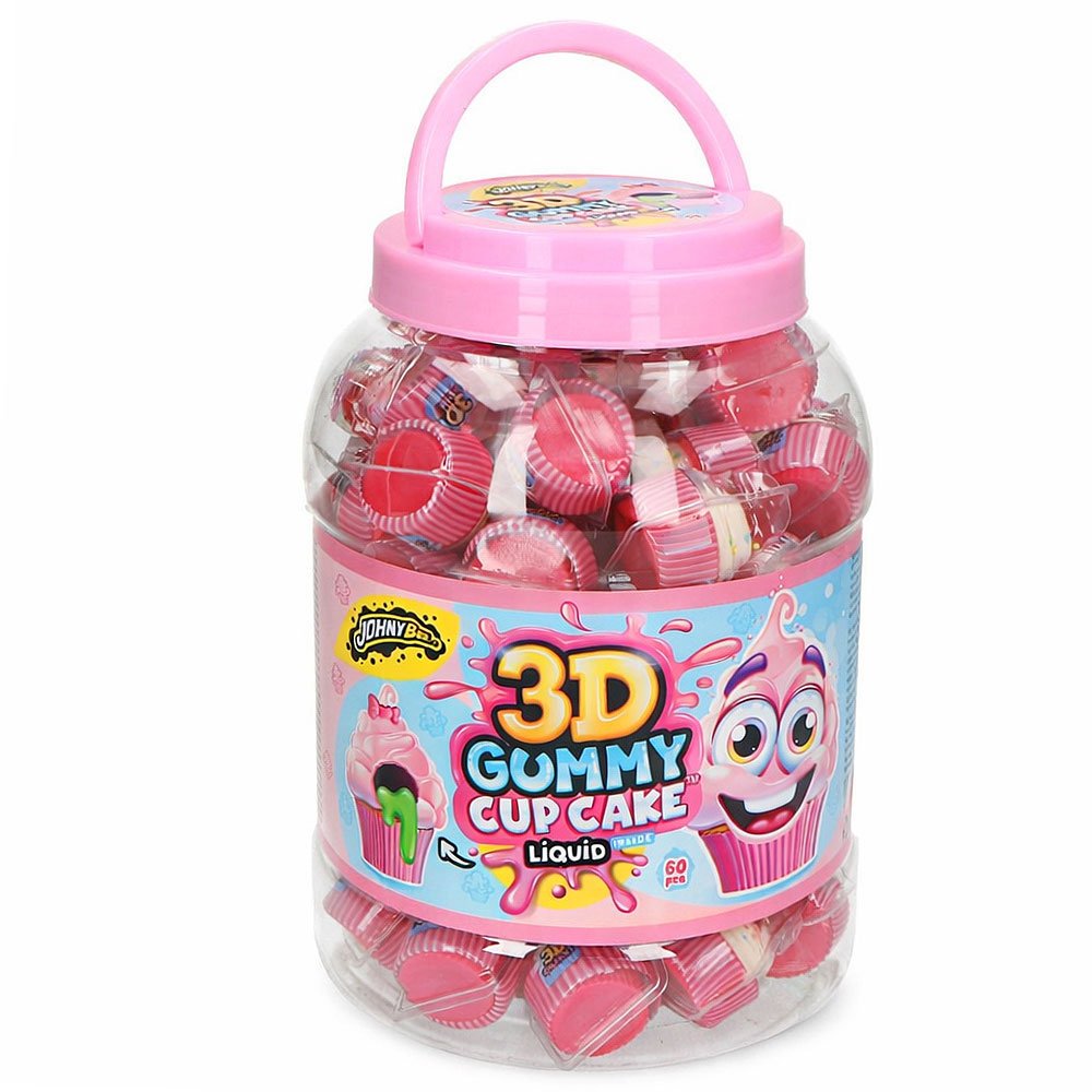 JOHNY BEE 3D GUMMY BABECZKI ŻELKI Z PŁYNNYM NADZIENIEM (18G) 60 SZT