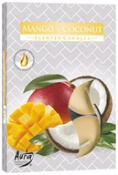 Świece - Bispol Podgrzewacze zapachowe 4H MANGO-KOKOS 6szt BISPOL2146 - miniaturka - grafika 1