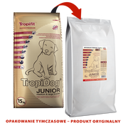 Tropidog Super Premium Junior Medium&Large Turkey&Salmon&Eggs 15 kg