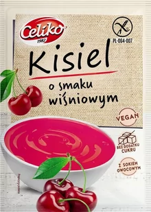 Celiko Kisiel Wiśniowy bezglutenowy 40g - - Kisiel - miniaturka - grafika 1