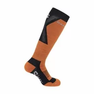 Skarpetki i podkolanówki sportowe - Skarpety Salomon S/Max JR Deep Black / Orange - X - miniaturka - grafika 1