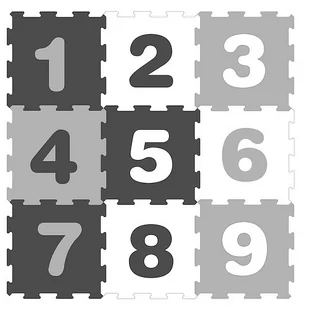 Mata Piankowa Puzzle Piankowe Cyferki Monochromatyczne - Maty piankowe - miniaturka - grafika 1