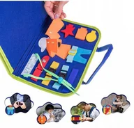 Maty edukacyjne - Tablica edukacyjna Montessori sensoryczna miękka - miniaturka - grafika 1
