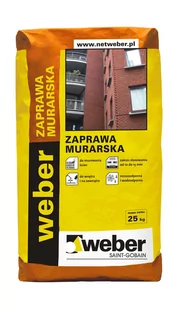 Zaprawa murarska Weber 25 kg - Zaprawy budowlane - miniaturka - grafika 1