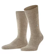 Skarpetki męskie - Burlington Skarpety męskie Structure Boot z ocieplającą mieszanką materiałów, Brązowy (Camel Melange 5142), 40-46 EU - miniaturka - grafika 1