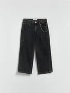 Spodnie i spodenki dla chłopców - Reserved - Jeansy baggy - czarny - miniaturka - grafika 1