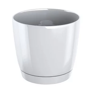 Doniczka z podstawką okrągła plastikowa Coubi 10x9,2cm - Donice - miniaturka - grafika 1