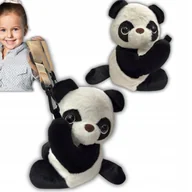 Zabawki interaktywne dla dzieci - INTERAKTYWNA PANDA PLECAK TOREBKA MÓWI ŚWIECI TAŃCZY POWTARZA PLUSZAK MIŚ - miniaturka - grafika 1