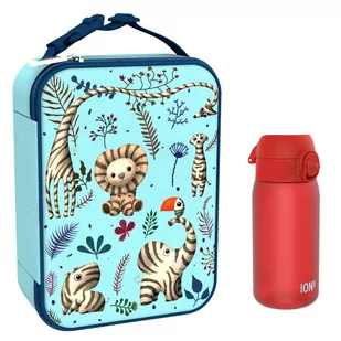 Zestaw Śniadaniowy Do Przedszkola Ion8 Zebra Fan 14: Lunchbag I8Lbbzebfan I Butelka Ion8 I8Rf350Red - Lunch boxy - miniaturka - grafika 1