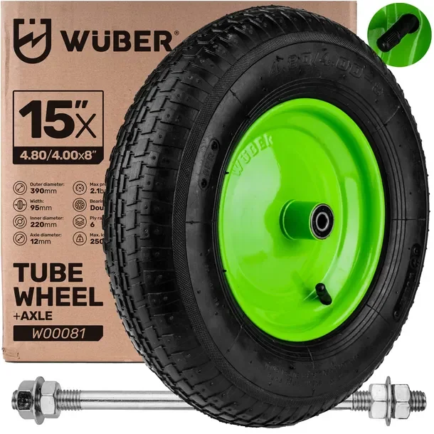 Koło do taczki Wuber 390 mm 6-warstwowe 250 kg