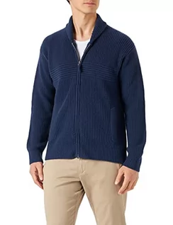 Swetry męskie - United Colors of Benetton Męski koreański dżersej M/L 1344u500d kardigan sweter, ciemnoniebieski 252, XL - grafika 1