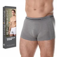 Majtki męskie - BRUBECK BX10430 bokserki męskie WEŁNIANE - XXL - miniaturka - grafika 1