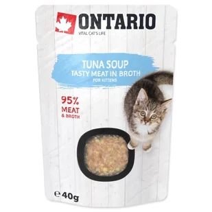 ONTARIO Kitten Soup Tuna, Rice & Vegetable 40g / ONTARIO Zupa dla kociąt tuńczyk, ryż i warzywa 40g (213-3170) - Mokra karma dla kotów - miniaturka - grafika 1