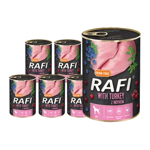 Dolina Noteci Rafi z indykiem 6x400g 42518-uniw - Mokra karma dla psów - miniaturka - grafika 1