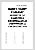 E-booki dla dzieci i młodzieży - Karty pracy z matmy. Trenażer do ćwiczenia odejmowania i dodawania w zakresie do 100 - miniaturka - grafika 1
