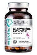 Nutrikosmetyki - MyVita SILVER 100% Włosy, skóra, paznokcie - Beauty Complex 120kaps. 21PRJWLOS2 - miniaturka - grafika 1