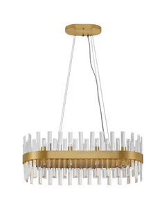 Glamour lampa wisząca LE42909 do pokoju kryształ złota - Lampy sufitowe Glamour lampa wisząca LE42909 do pokoju kryształ złota - Lampy sufitowe - miniaturka - grafika 1