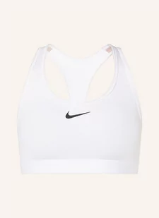 Nike Biustonosz Sportowy Swoosh weiss - Biustonosze - miniaturka - grafika 1