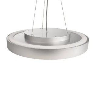 Deko-Light Lampa wisząca Menkar LED, kolor srebrny, Ø 80 cm, CCT, góra/dół Menkar, możliwość ściemniania, aluminiowy / szary / cynkowy, aluminium, nowoczesny - Lampy sufitowe - miniaturka - grafika 1