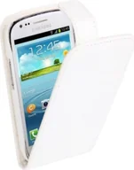 Etui i futerały do telefonów - Ochronne etui na telefon komórkowy Flip dla Samsung Galaxy S3 mini i8190 / i8195 / i8200 White - miniaturka - grafika 1