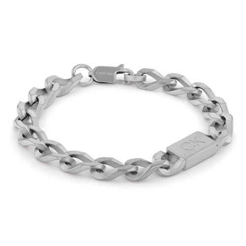 Bransoletka Calvin Klein Men’s Outlook Collection Z Łańcuchem Ze Stali Nierdzewnej – 35000254