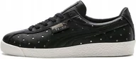 Sneakersy damskie - Buty damskie Puma Te-Ku Athletic Lux r.38 Czarne Skórzane Trampki Sneakersy - miniaturka - grafika 1