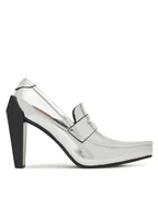 Półbuty damskie - United Nude Półbuty Gem Loafer Hi 1095514116 Srebrny - miniaturka - grafika 1