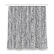 Zasłony - Gotowa zasłona z grafiką do salonu 150x160 Jodełka, Fabricsy - miniaturka - grafika 1