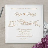 Albumy fotograficzne - Duży album na zdjęcia z grawerem dla pary na ślub - miniaturka - grafika 1