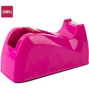 Podajnik do taśmy klejącej RIO różowy E815A PINK DELI - Taśmy klejące - miniaturka - grafika 1