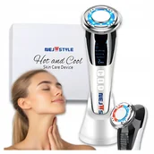 Masażery - MEZOTERAPIA BEZIGŁOWA MASAŻER KRIOTERAPIA EMS DO TWARZY 5w1 ULTRADŹWIĘKOWY - miniaturka - grafika 1