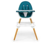 Krzesełka do karmienia - Krzesełko do karmienia 2w1 Malmo Dark Green - miniaturka - grafika 1