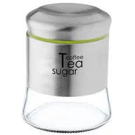 Pojemniki kuchenne - Pojemnik szklany na cukier 700 ml, zielony - miniaturka - grafika 1