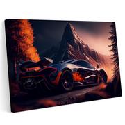 Plakaty - Obraz na płótnie 120x80cm McLaren Samochód Sport Teren Góry Las Tuning Abstrakcja - miniaturka - grafika 1